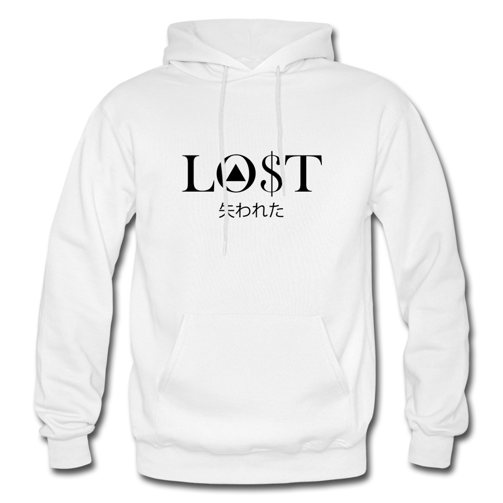 "LOST" HOODIE II - white
